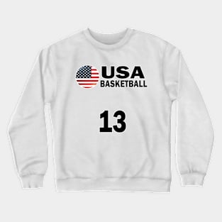 USA Basketball Number 13 T-shirt Design Crewneck Sweatshirt